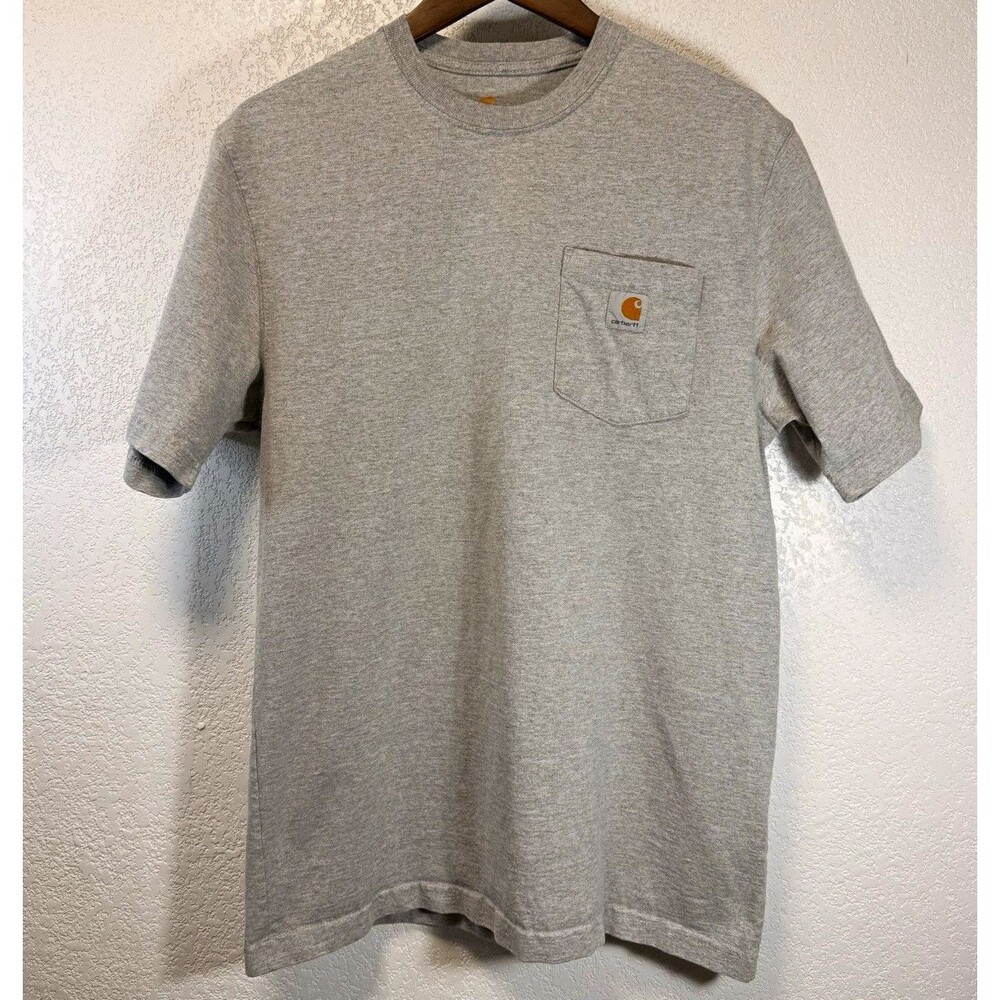 Carhartt K87 Men’s M Gray Original Fit Pocket T Shirt Short Sleeve Workwear